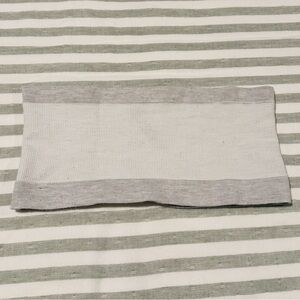 Out From Under Gray and White Striped Top